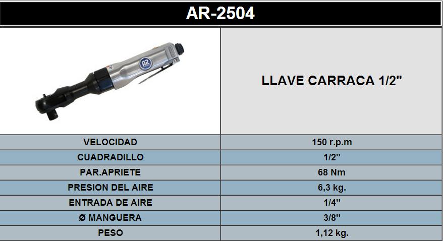 LLAVE DE CARRACA 12 2504 LLAVE DE CARRACA 12 2504