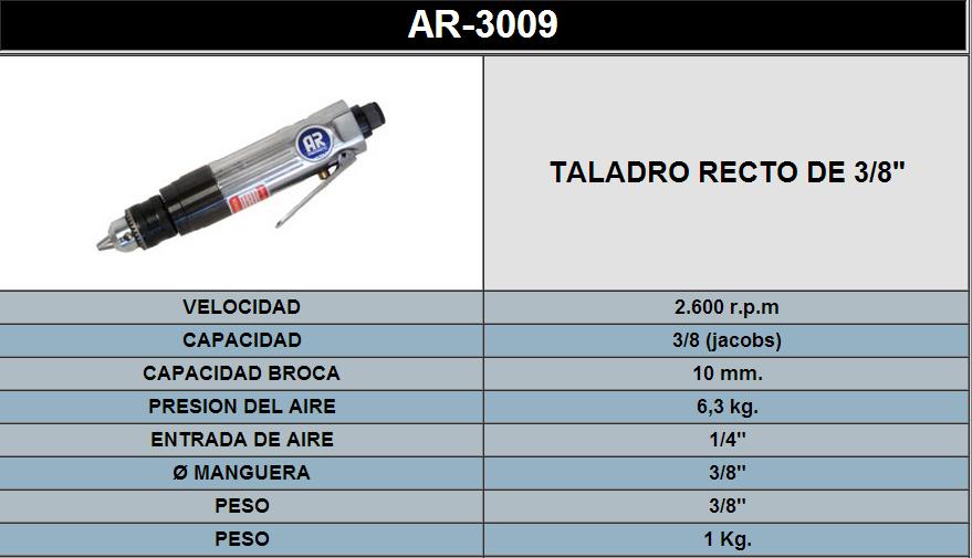 TALADRO RECTO 3009 TALADRO RECTO 3009