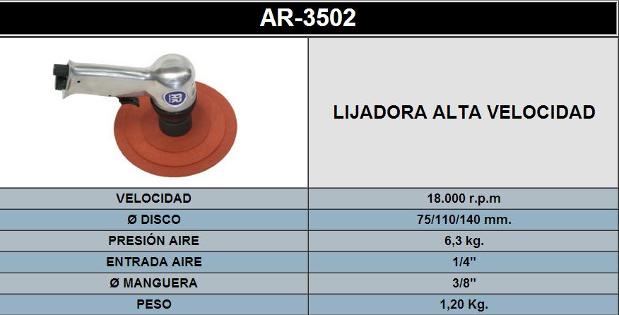 LIJADORA ALTA VELOCIDAD 3502 LIJADORA ALTA VELOCIDAD 3502