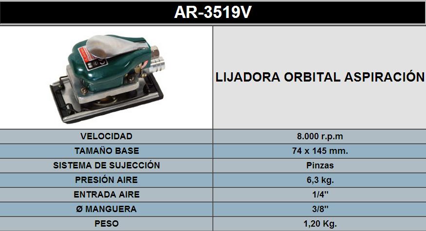 LIJADORA ORBITAL CON ASPIRACION 3519V
