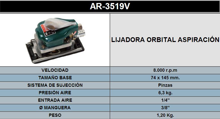 LIJADORA ORBITAL CON ASPIRACION 3519V LIJADORA ORBITAL CON ASPIRACION 3519V