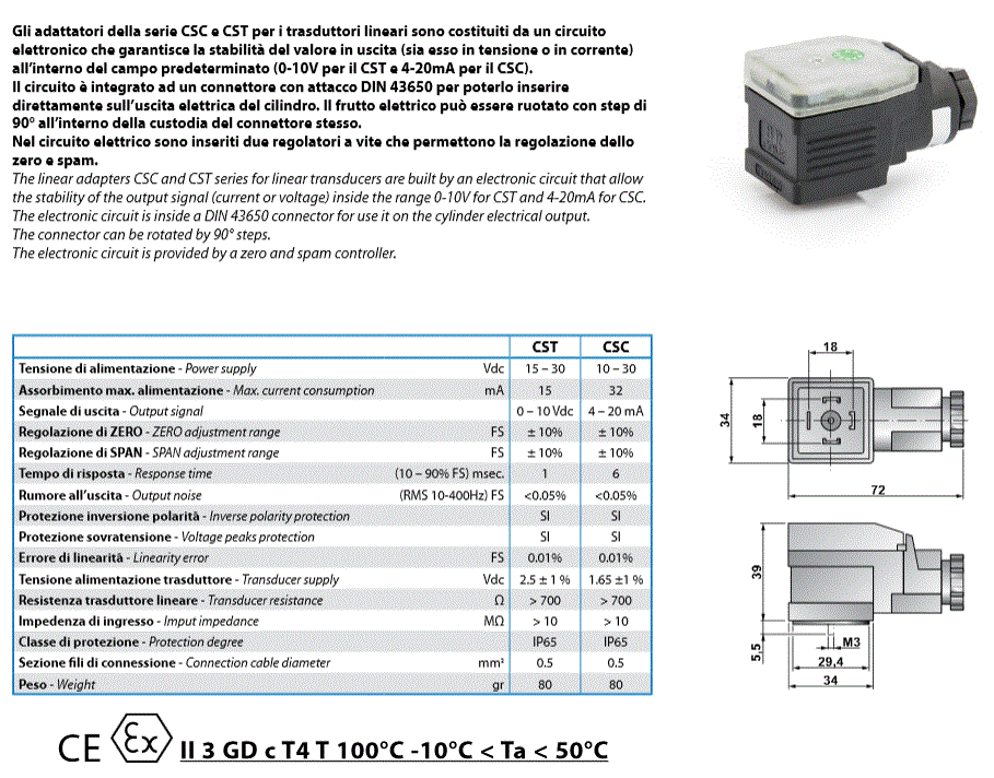 ADAPTADOR TRANSDUCTOR LINEAL CST