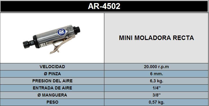 AMOLADORA RECTA 4502 AMOLADORA RECTA 4502