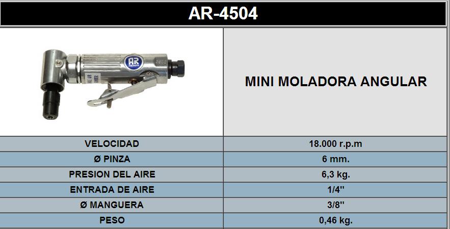 AMOLADORA MINI ANGULAR 4504 AMOLADORA MINI ANGULAR 4504