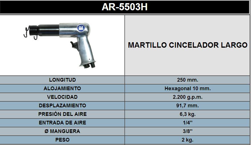 MARTILLO CICELADOR LARGO 5503H MARTILLO CICELADOR LARGO 5503H