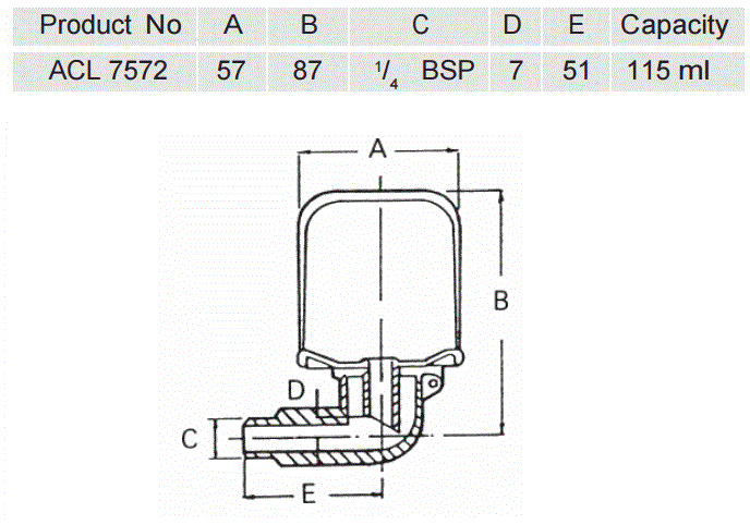 CONSTANT LEVEL OILER ACL7572 ENGRASADOR NIVEL CONSTANTE ACL7572