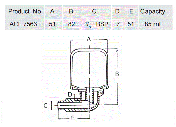 CONSTANT LEVEL OILER ACL7563 ENGRASADOR NIVEL CONSTANTE ACL7563
