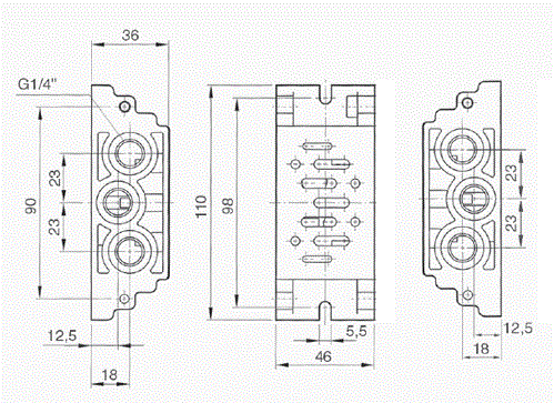 ISO I PLAQUE DE BASE SIMPLE PLACA BASE ISO I SIMPLE