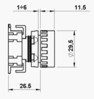FLUSH PUSHBUTTON PULSADOR RASANTE