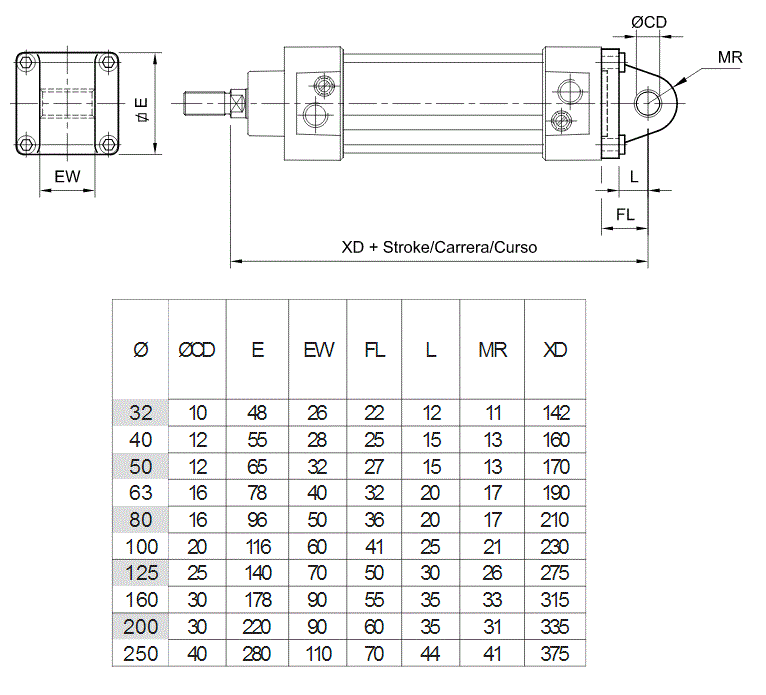 FIJACION OSCILANTE MP4 INOX