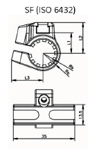 SOPORTE SENSOR ISO-6432 SOPORTE SENSOR ISO-6432