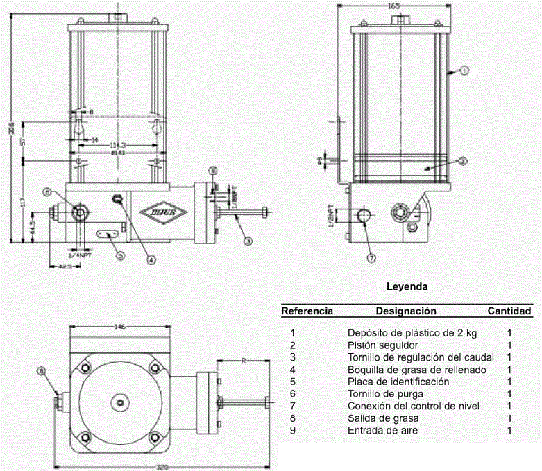 BOMBA ENGRASE NEUMATICA SUREMATIC BOMBA ENGRASE NEUMATICA SUREMATIC