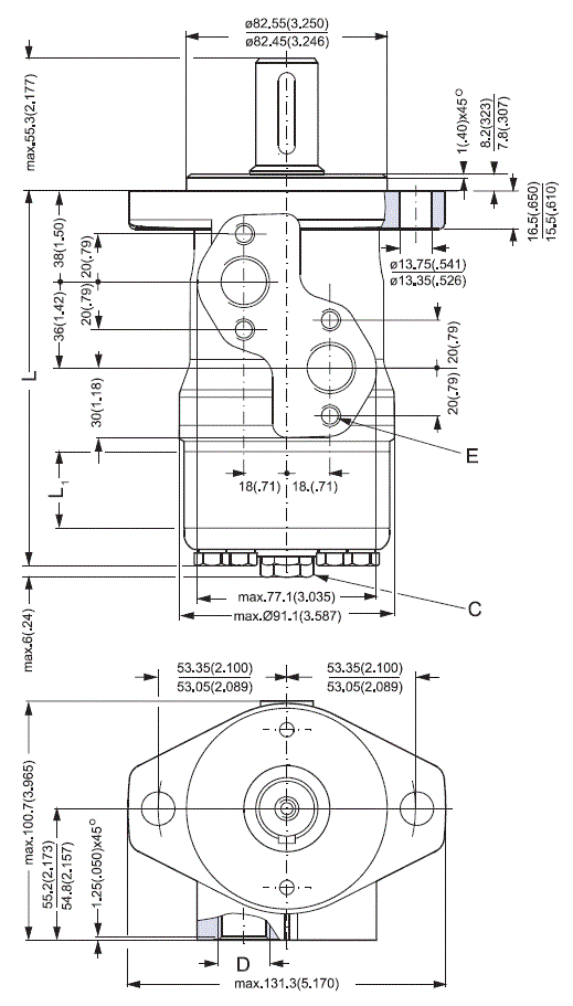 Moteur orbital hydraulique VNKP (OMP) MOTOR ORBITAL HIDRAULICO VNKP (OMP)