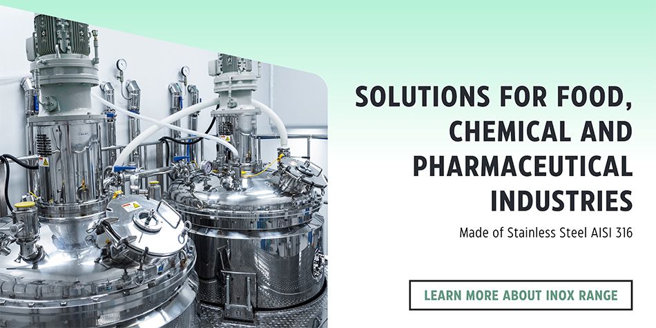 Technical industrial solutions and supplies for the industry. Food industry, chemistry, pharmaceuticals.